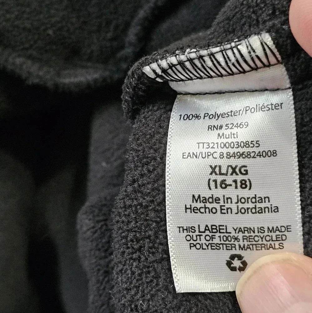 Time And Tru Colorblock Sherpa Fleece Pullover Quarter Zip Leopard Trim XL Cozy - Picture 5 of 7